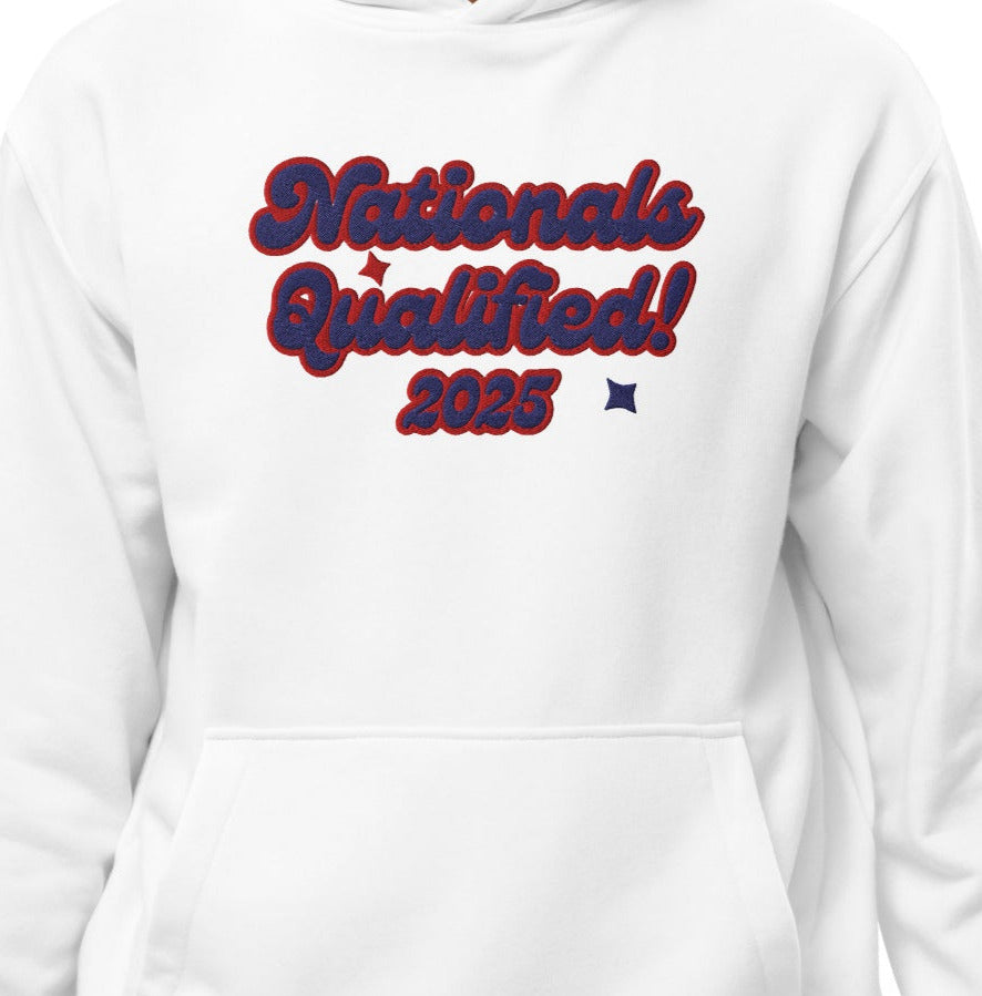 Nationals Qualified! - Embroidered Premium Eco Hoodie