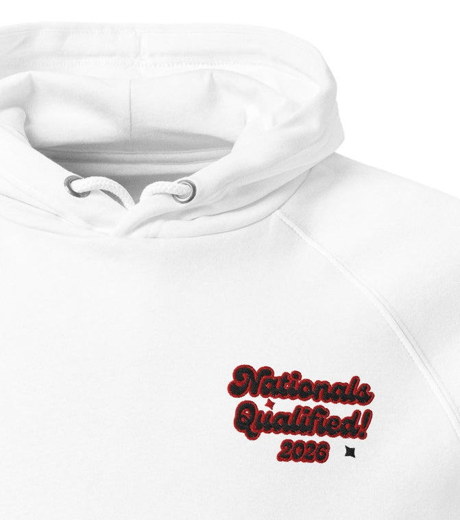 Nationals Qualified! - Embroidered Premium Eco Hoodie